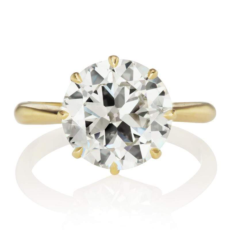 3.47 ct 8 Prong Solitaire Engagement Ring | Victor Barbone