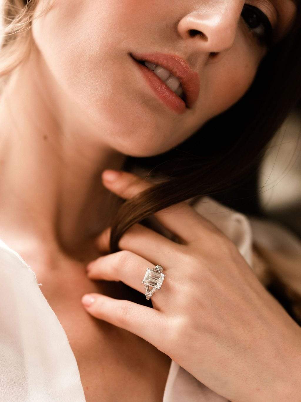 3.50ct emerald cut diamond