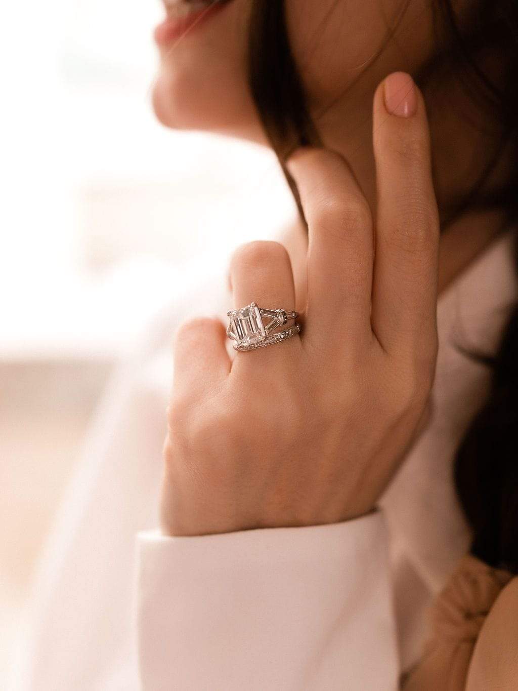 3.50ct emerald cut diamond