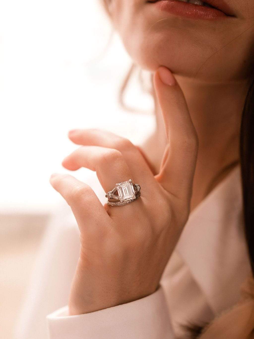 3.50ct emerald cut diamond