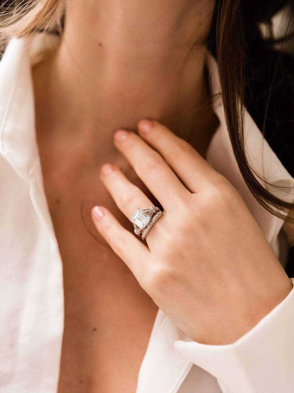 3.50ct emerald cut diamond