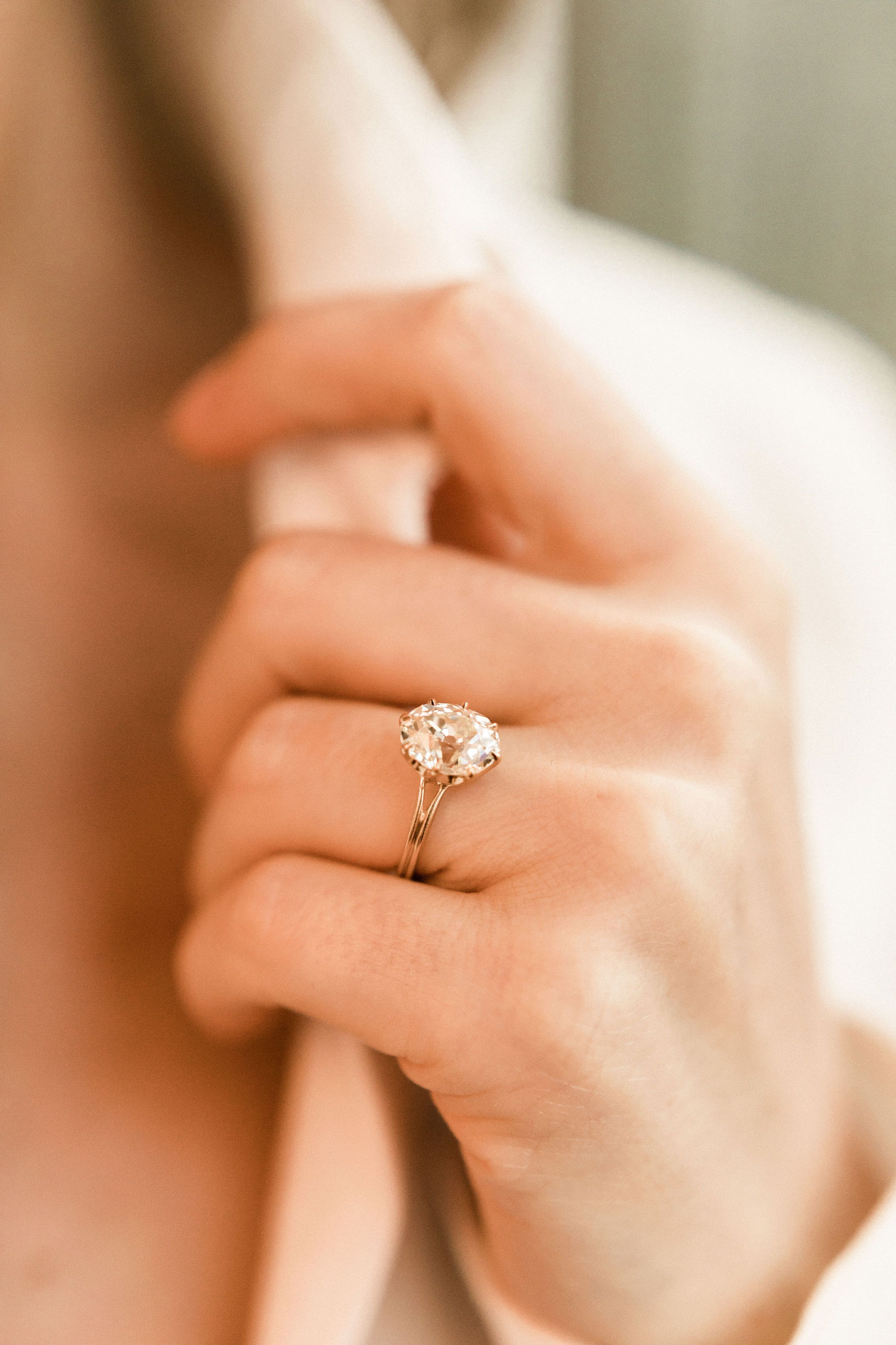 3.52ct Oval Diamond 3.5 Carat Oval Engagement Ring