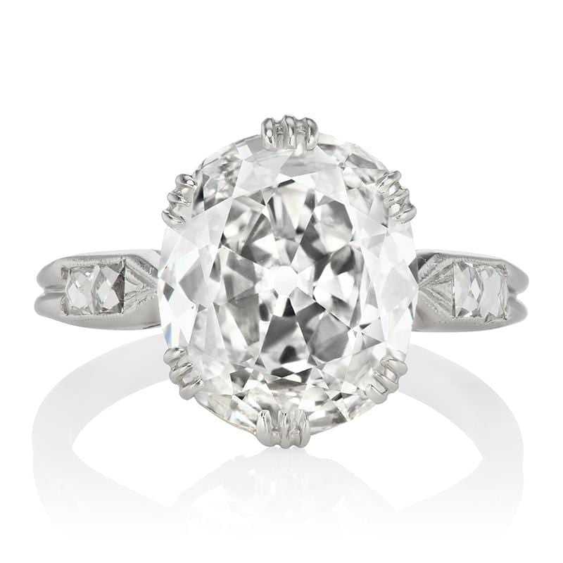 3.59 ct Oval Cut Diamond Engagement Ring