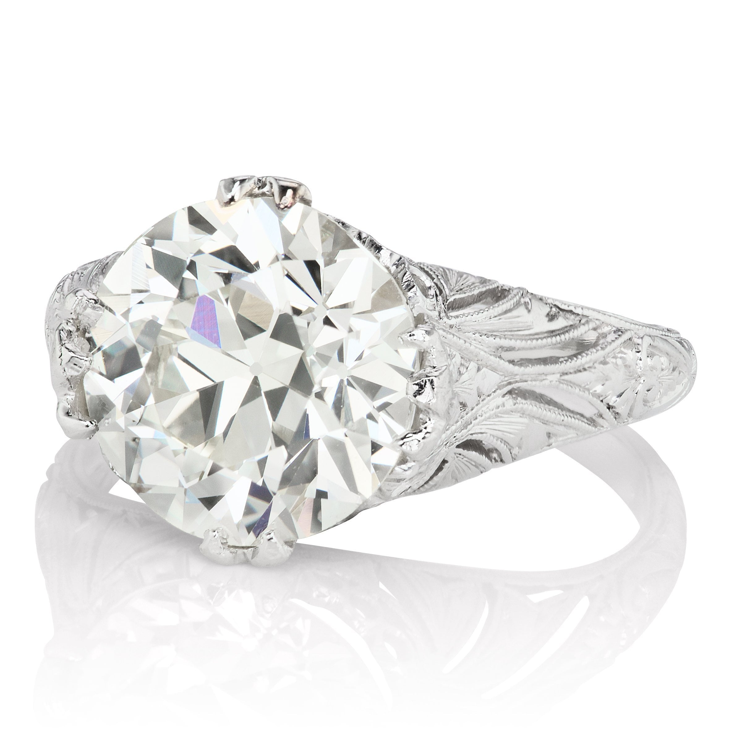 3.67ct old European cut diamond