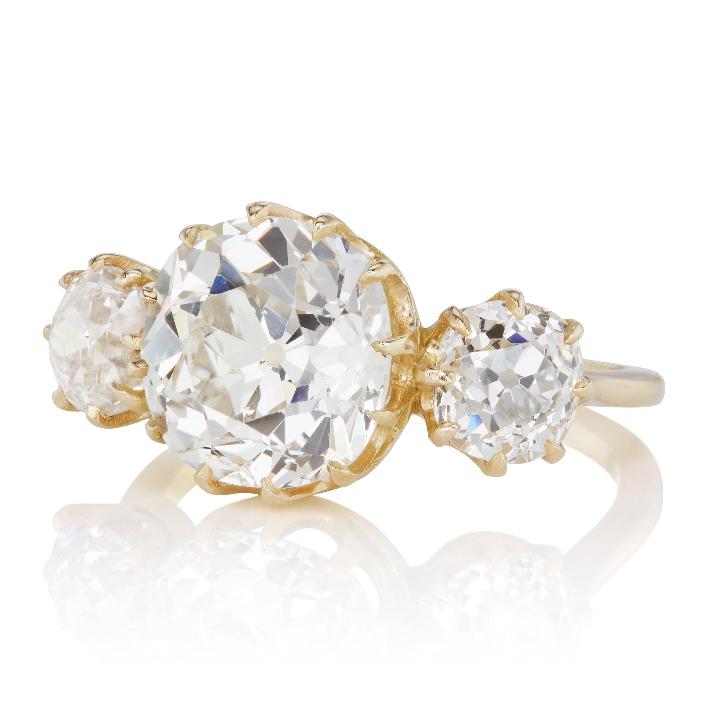 3.81ct old mine cut diamond