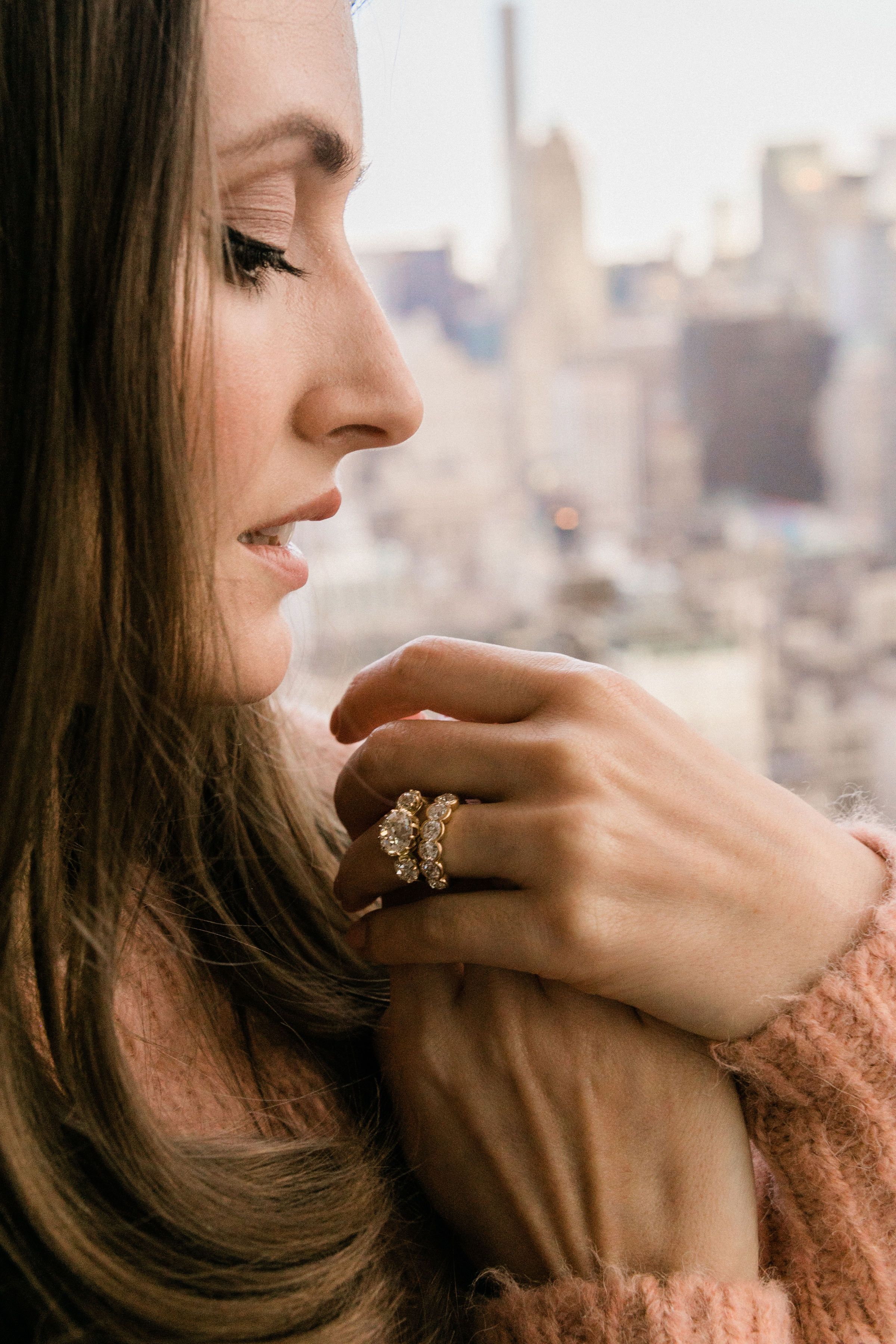 3.81ct old mine cut diamond