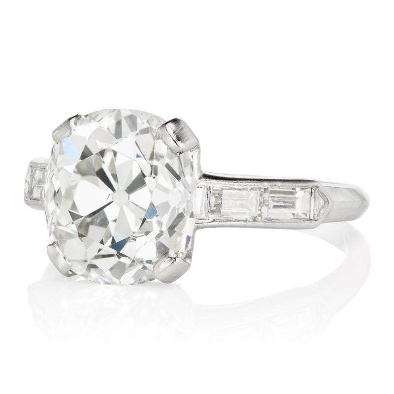 3.84ct old mine cut diamond