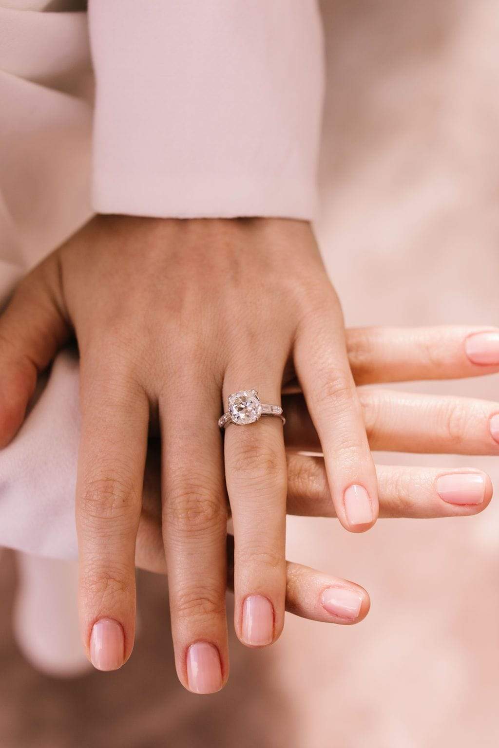 3.84ct old mine cut diamond