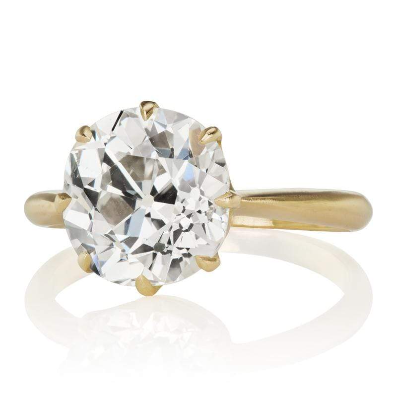 3.95ct old mine cut diamond