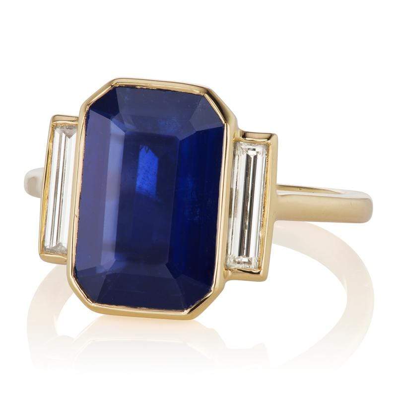 4.07ct Sapphire engagement ring