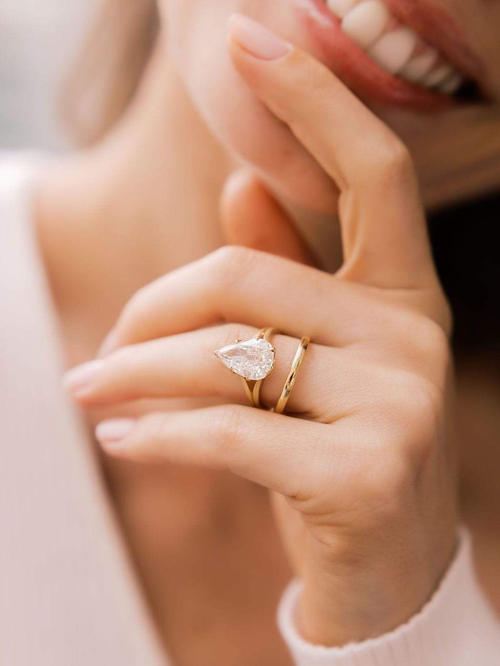 4.08ct pear cut diamond Ring