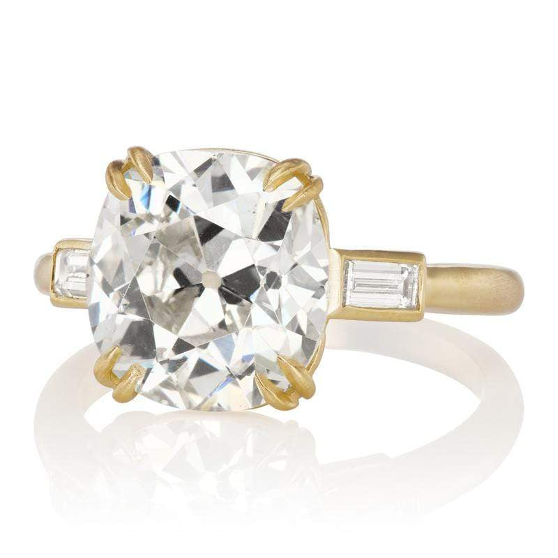 4.24ct old mine cut diamond diamond