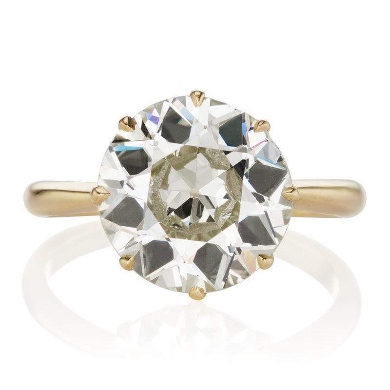 4.25 ct 18kt Yellow Gold Solitaire Engagement Ring | Victor Barbone