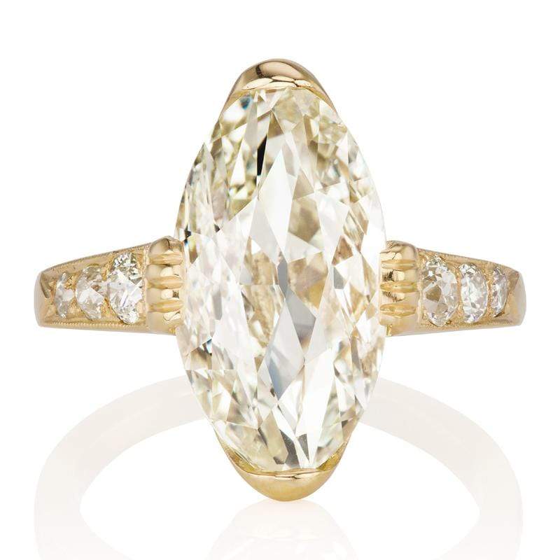 5 Carat Moval Diamond Engagement Ring