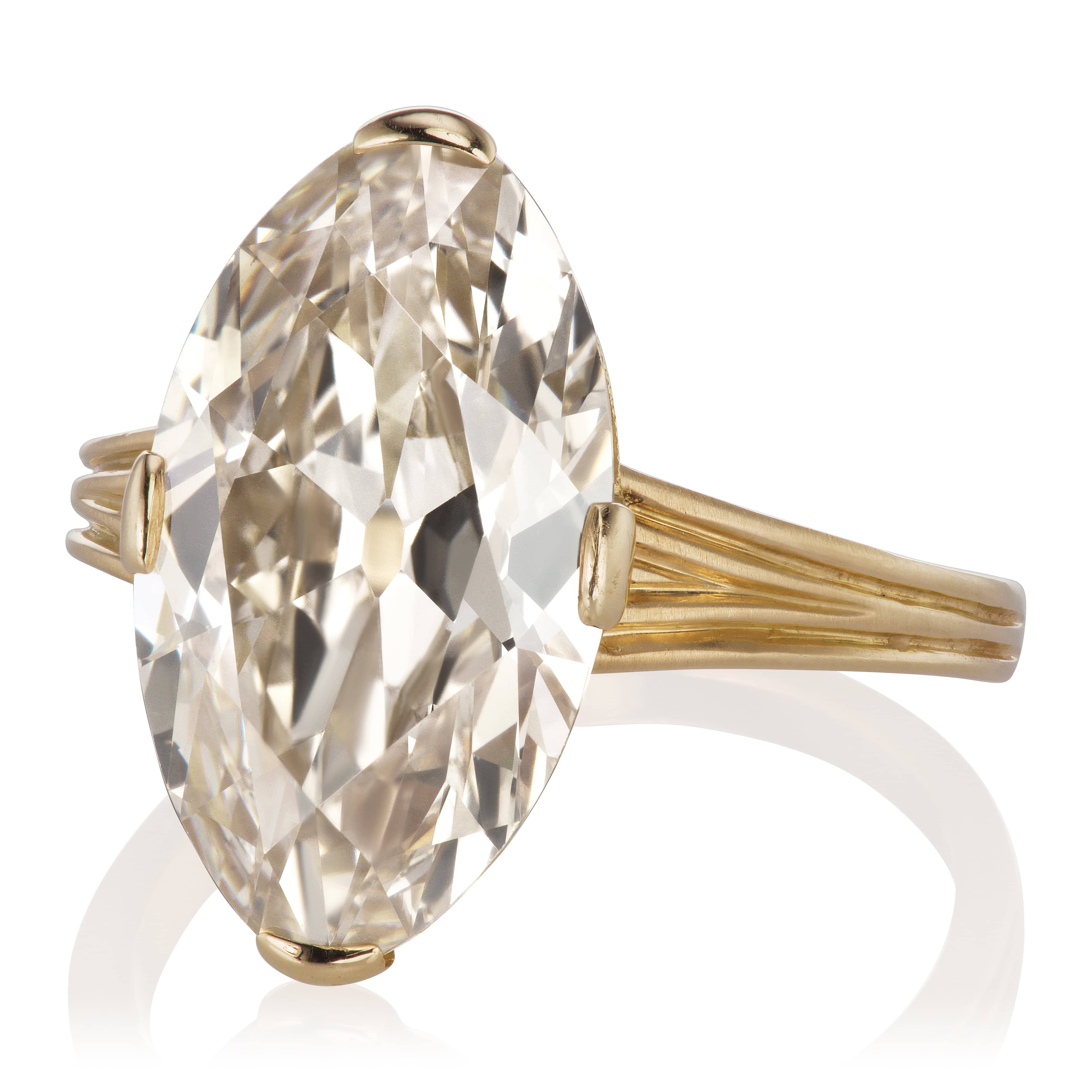 5.56 Moval Diamond engagement ring