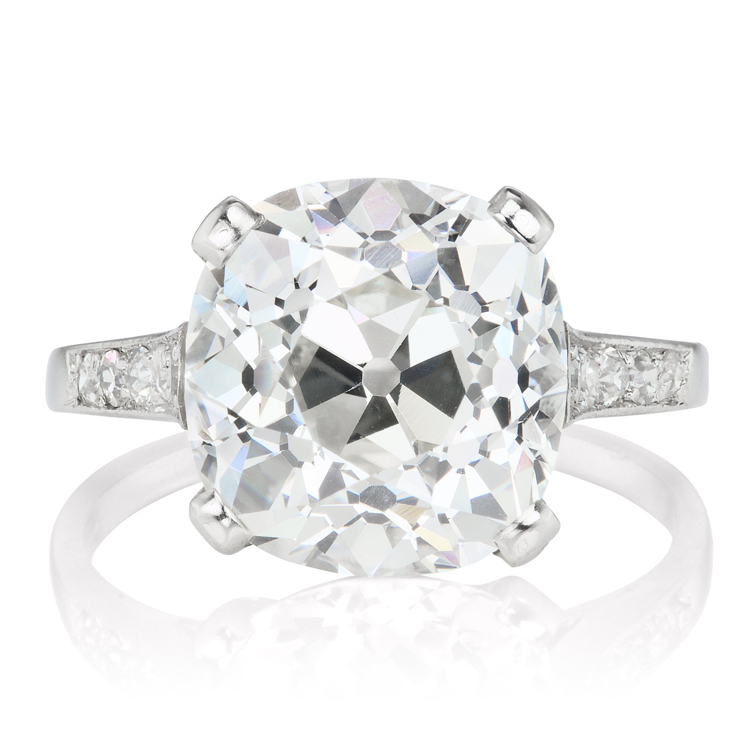 5.59 Carat Diamond Engagement Ring Circa 1920 | Victor Barbone