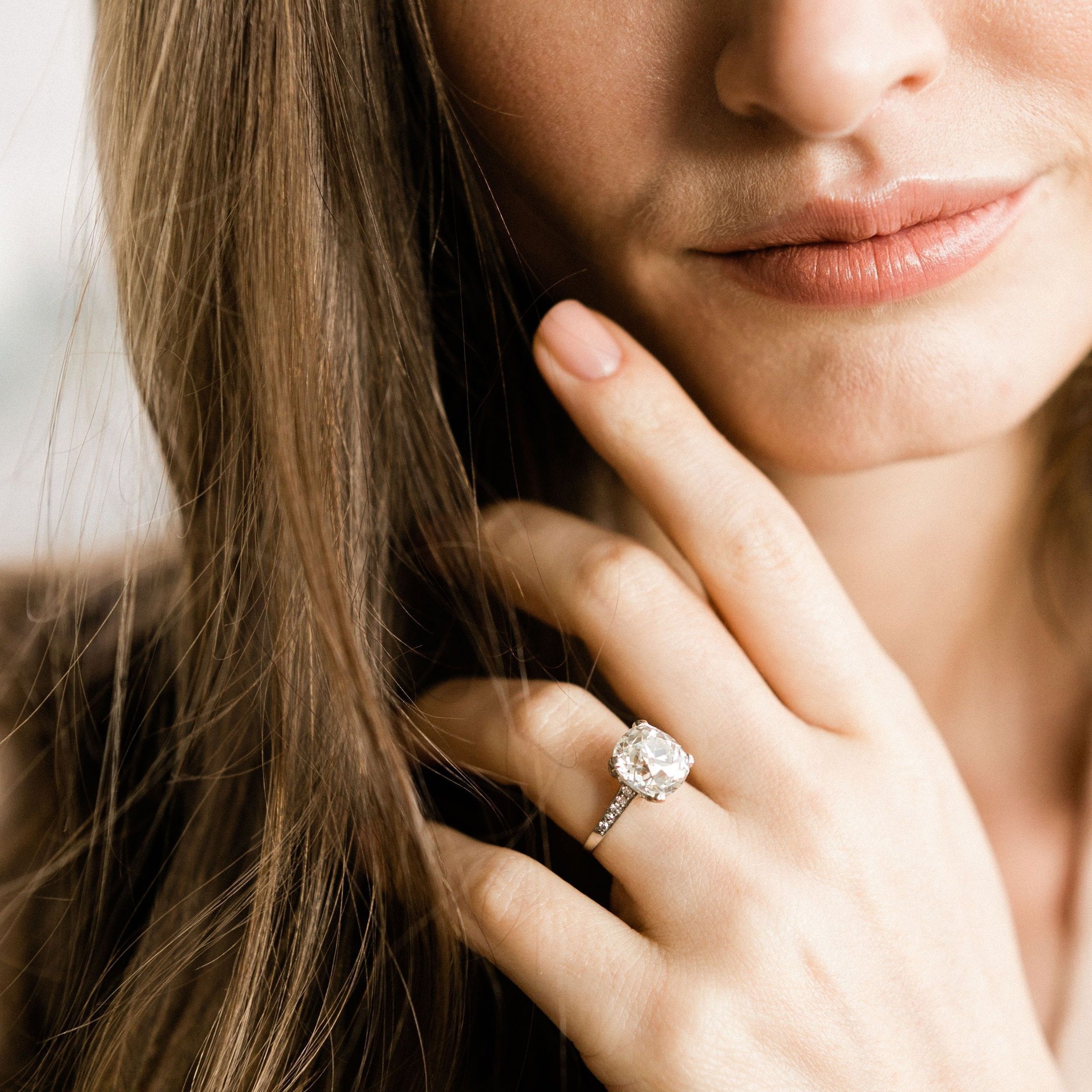 5.59ct old mine cut diamond