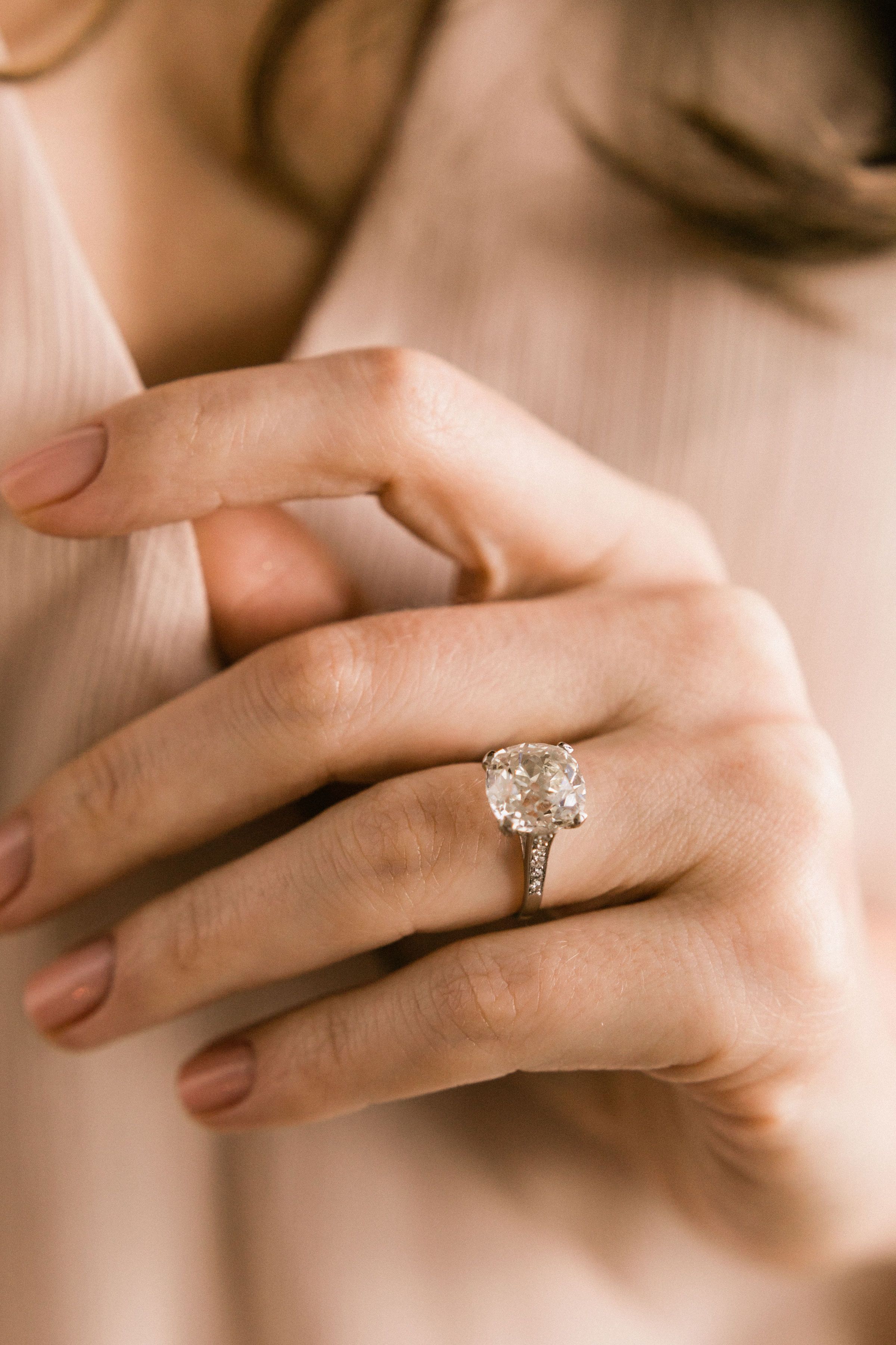 5.59ct old mine cut diamond