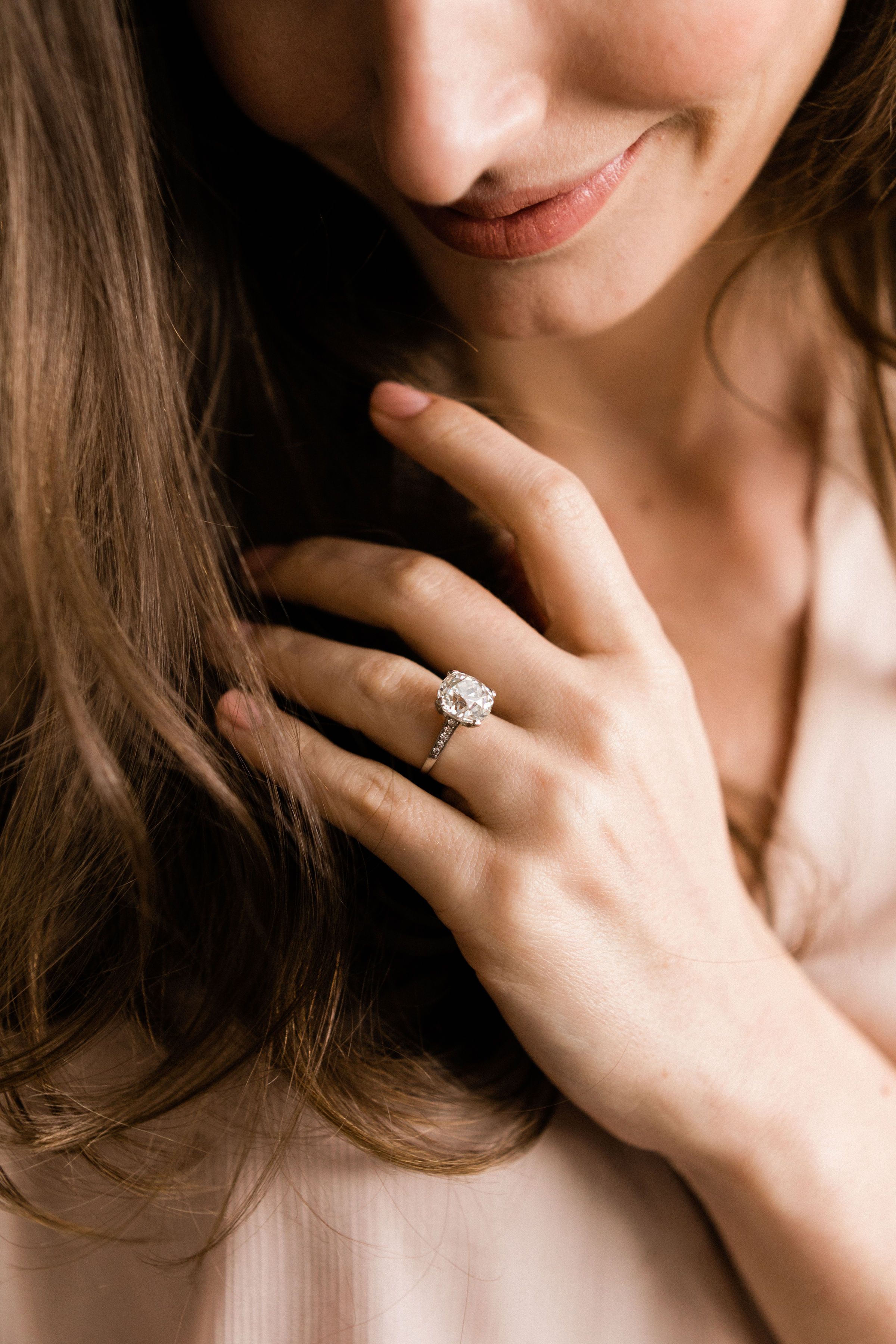 5.59ct old mine cut diamond