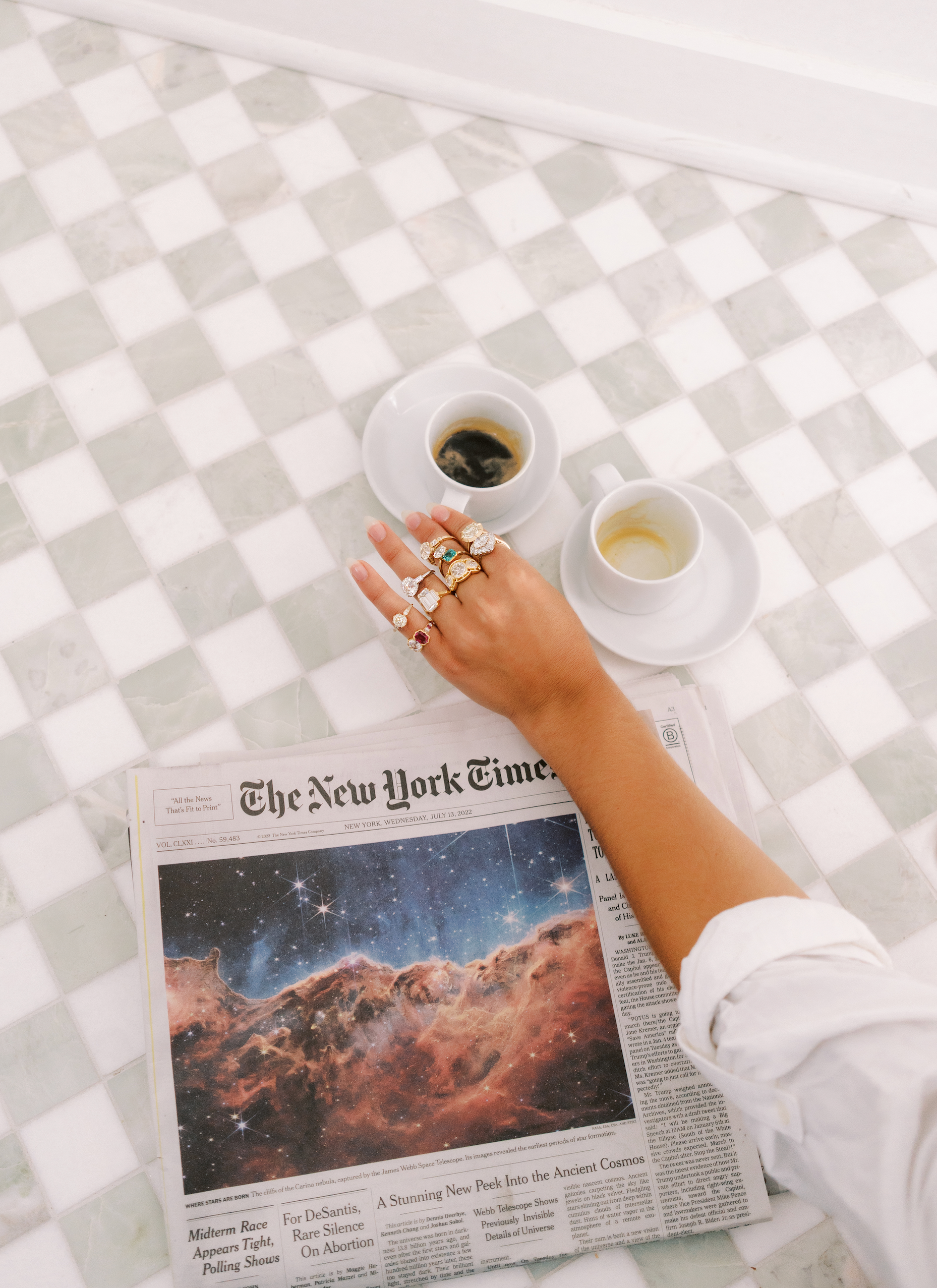 j-k-l color, f-if clarity diamond in yellow gold setting