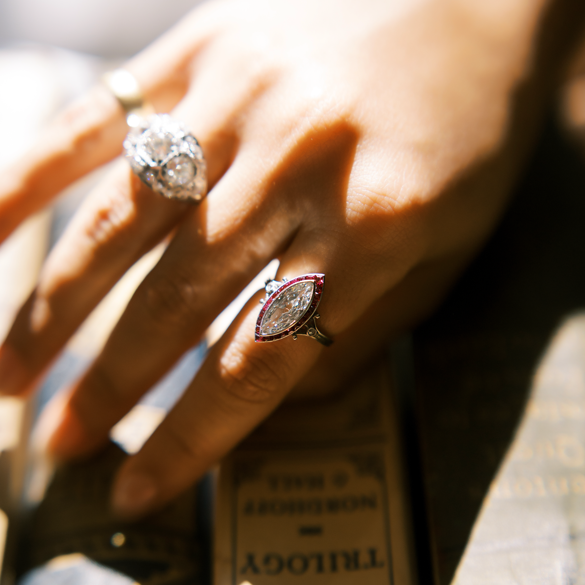 ANTIQUE diamond engagement ring
