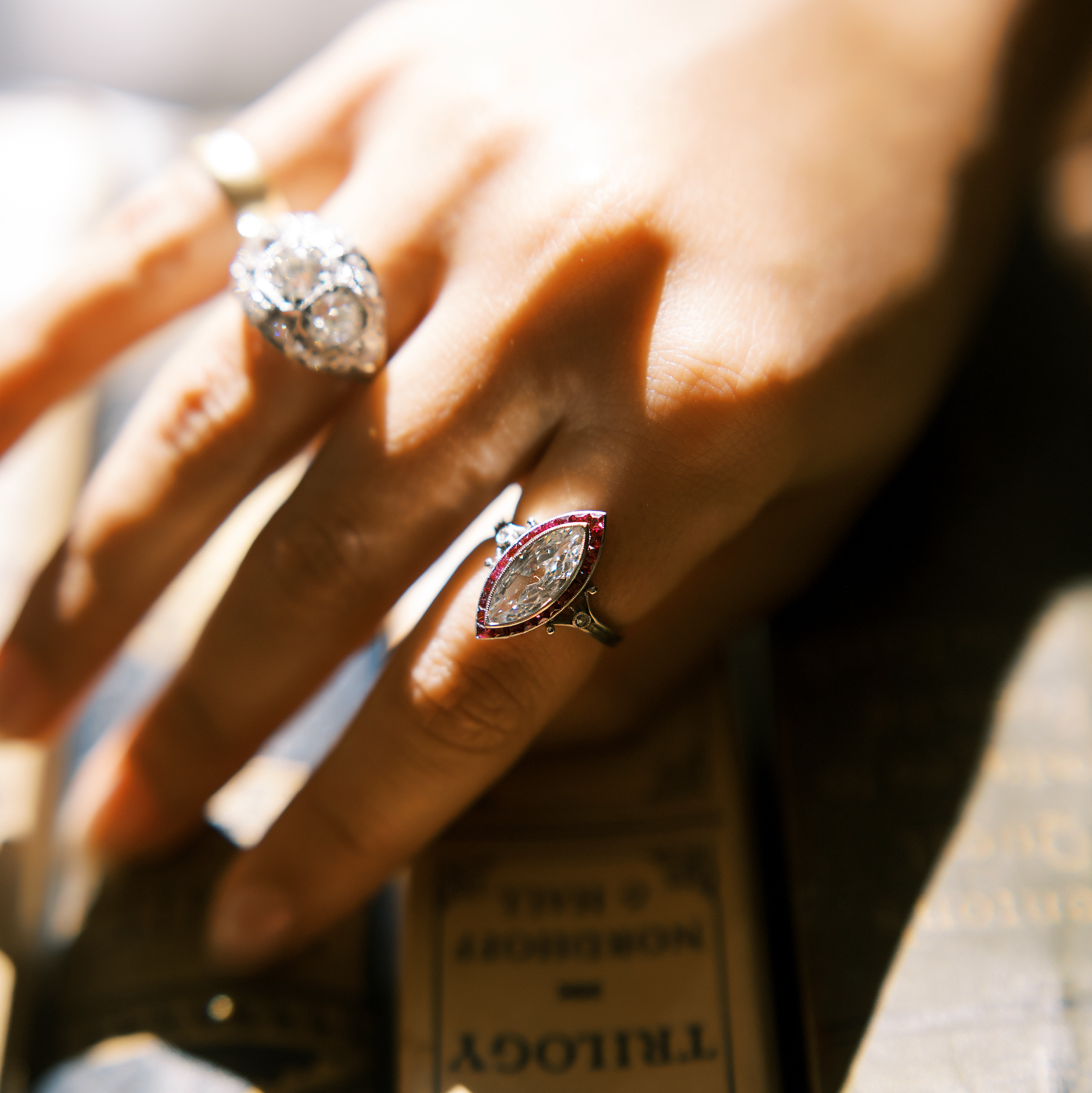 ANTIQUE diamond engagement ring