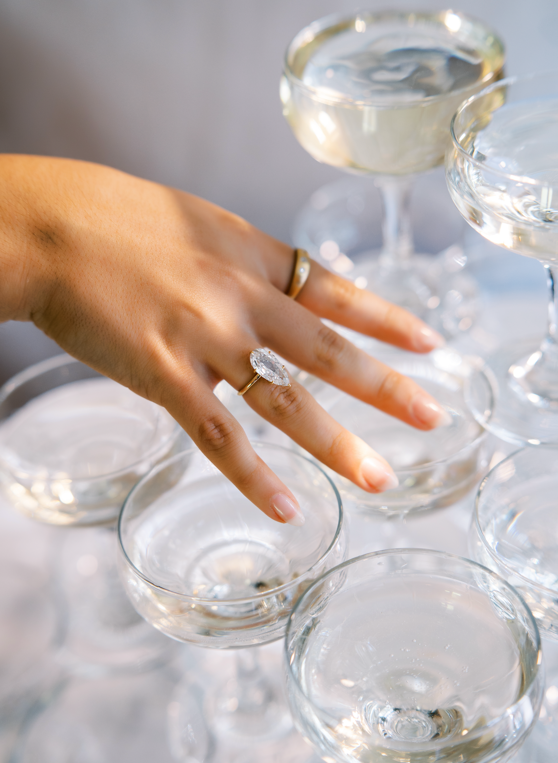 j-k-l color, vs clarity diamond in yellow gold setting