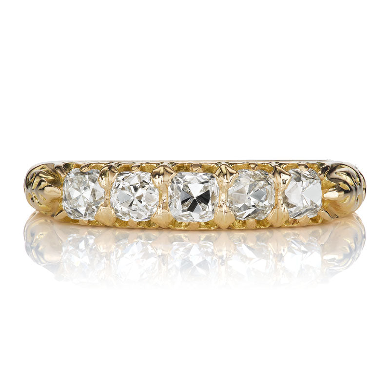 Five Stone Antique Style Diamond Band