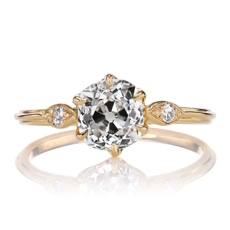 Classic Old Mine Cut Diamond Engagement Ring