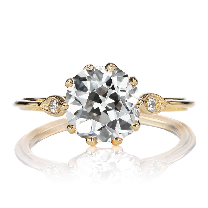 Fiery 2-carat Old Mine Cut Diamond