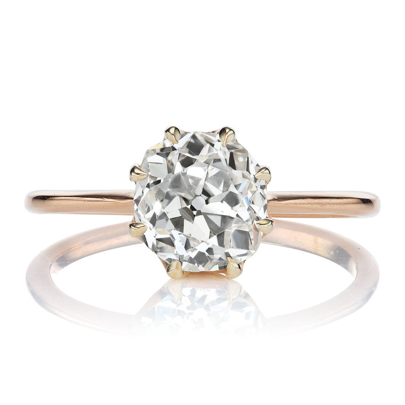 1.34 ct Diamond Rose Gold Solitaire Engagement Ring | Victor Barbone