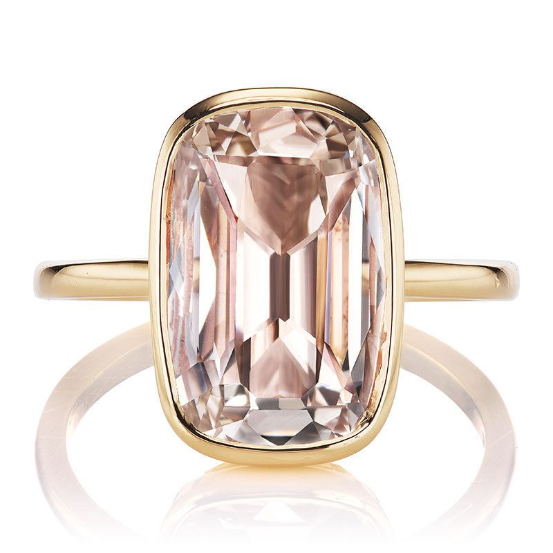 Spready 3.14ct Antique Style Cushion Cut Engagement Ring