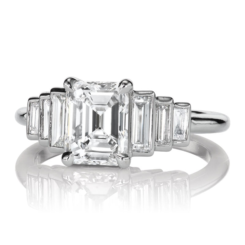 1.49ct Emerald Cut Diamond diamond engagement ring