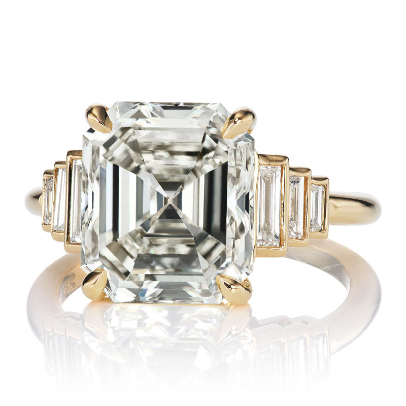 5.23ct Emerald Cut Diamond diamond engagement ring