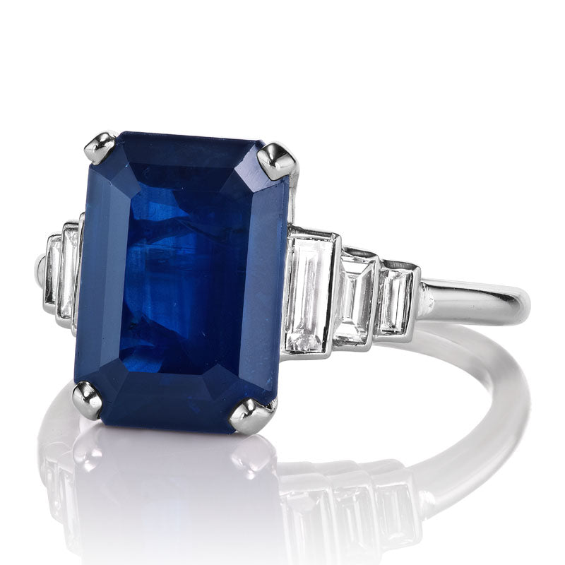 5.97ct heated thai sapphire with gemstone