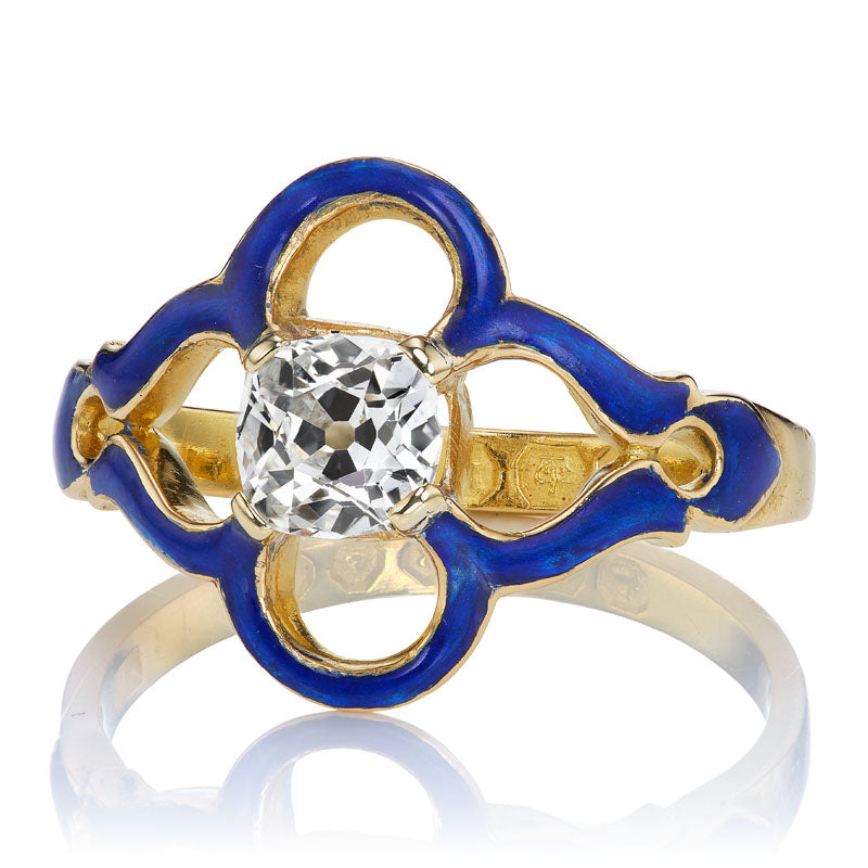 Enamel and Diamond Ring diamond