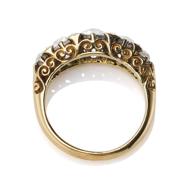 Vintage Half Hoop diamond