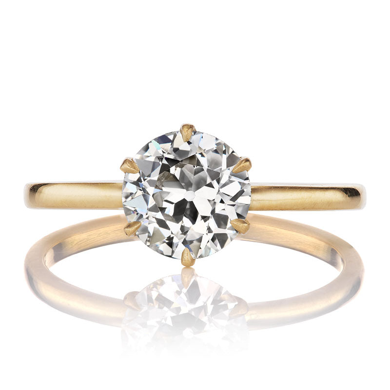 Beautiful 1.33ct Old European Cut Solitaire Engagement Ring