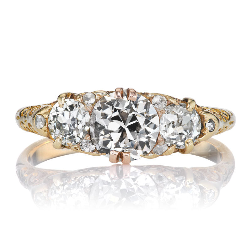 Antique Three Stone Diamond Ring