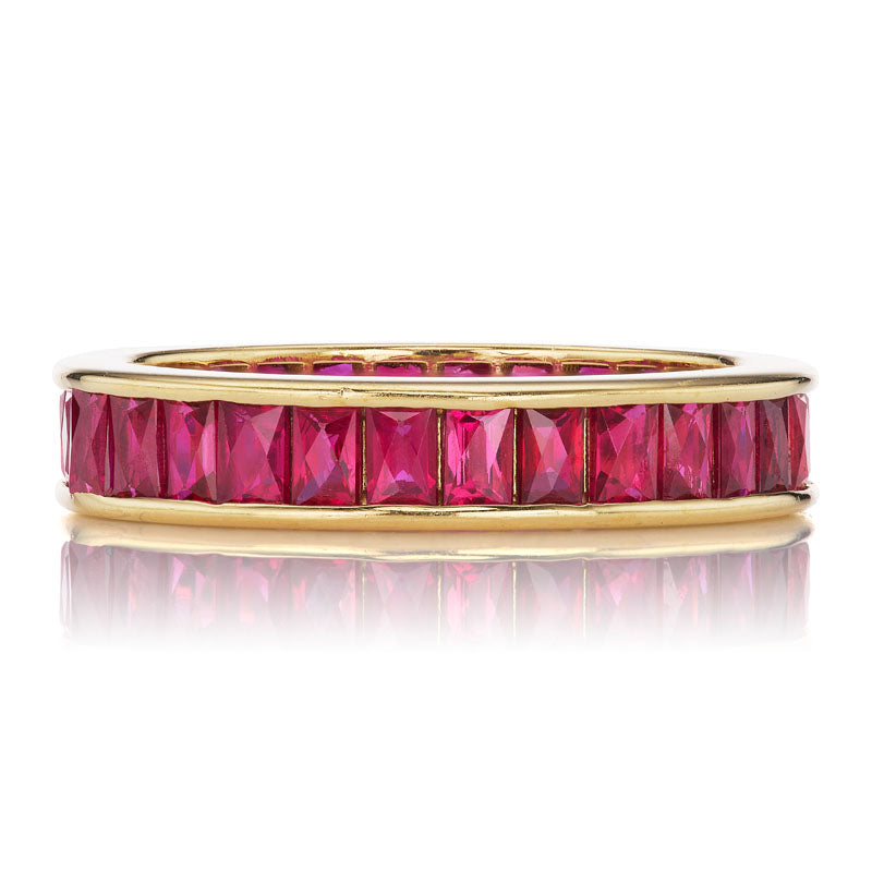 Vintage Ruby Eternity Band