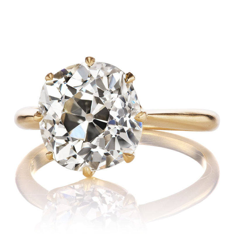 4.40ct Old Mine Cut diamond diamond