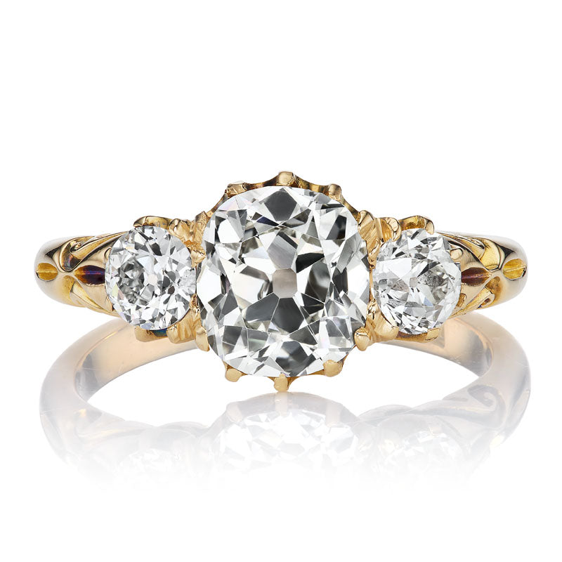 Vintage Three-Stone Diamond Ring