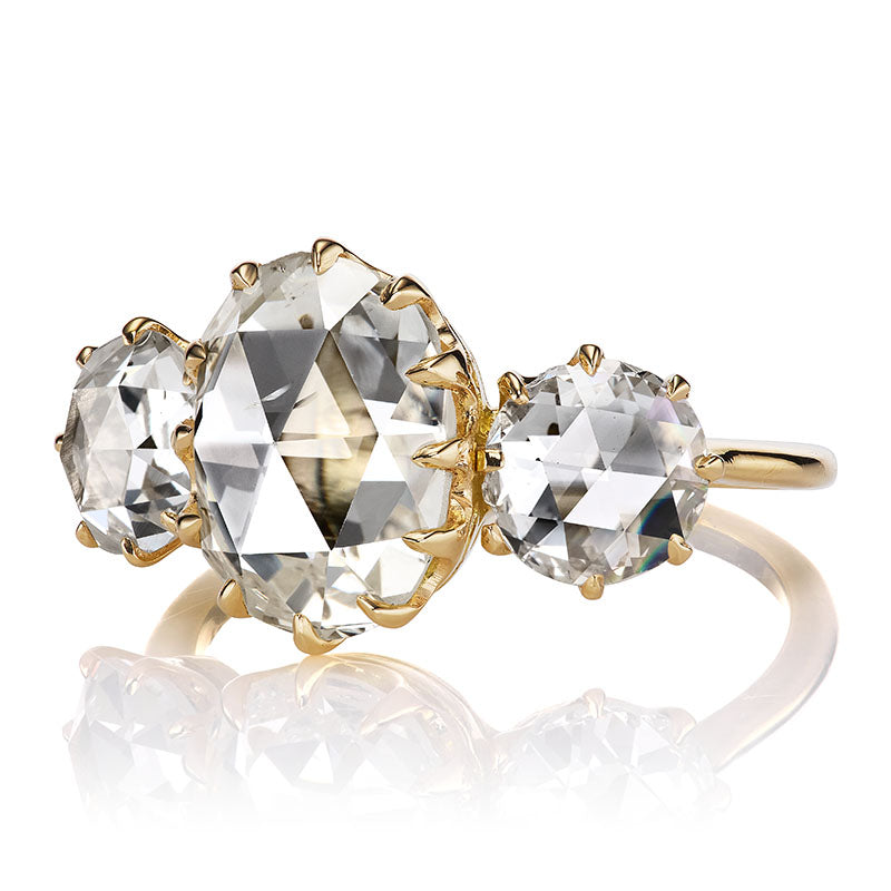 2.33ct oval rose cut diamond diamond