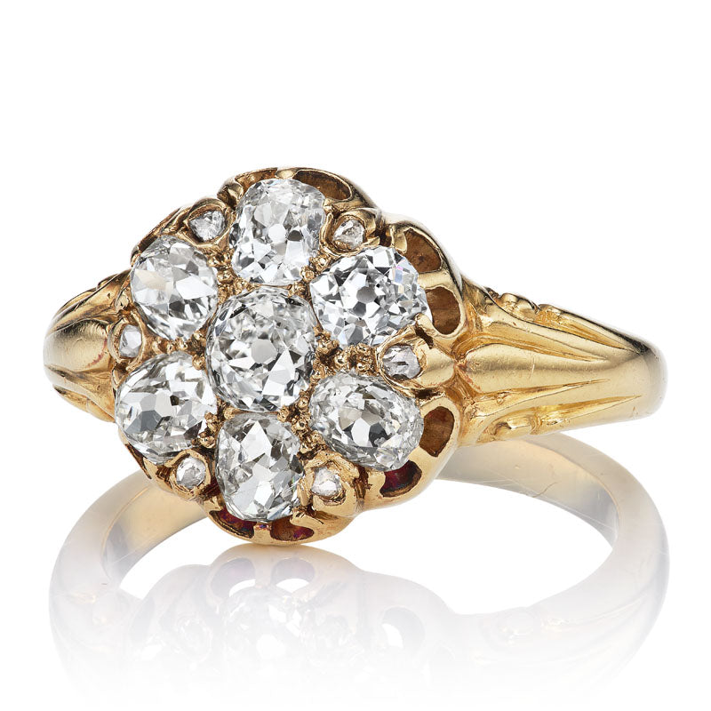 1.00ct Diamond Cluster Ring diamond engagement ring