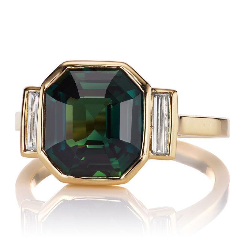 4.08ct no heat sapphire diamond with gemstone