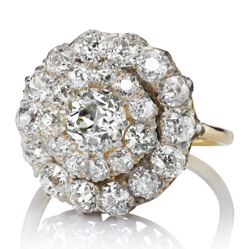 Antique Edwardian Cluster Ring diamond