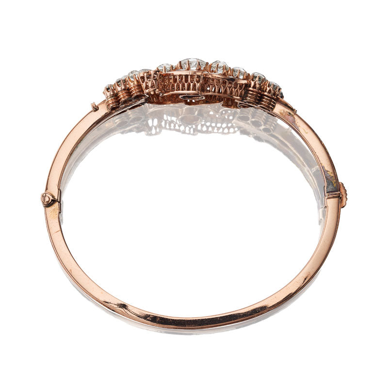 Rose Gold & Diamond Bangle