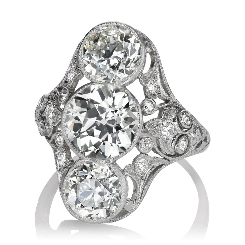 edwardian 2.22ct old european cut diamond diamond