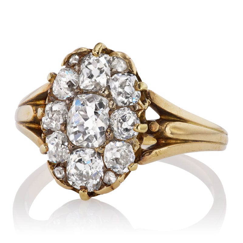 Antique Cluster Ring diamond