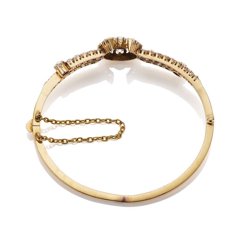 Victorian Diamond Horseshoe Bangle